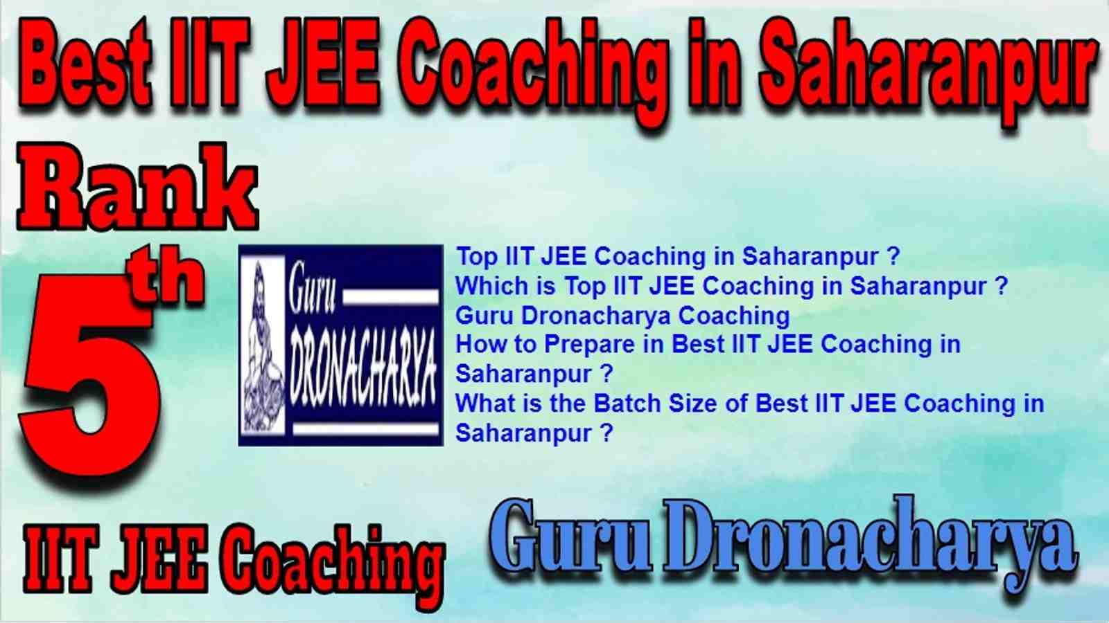 Best IIT JEE Coaching in Saharanpur