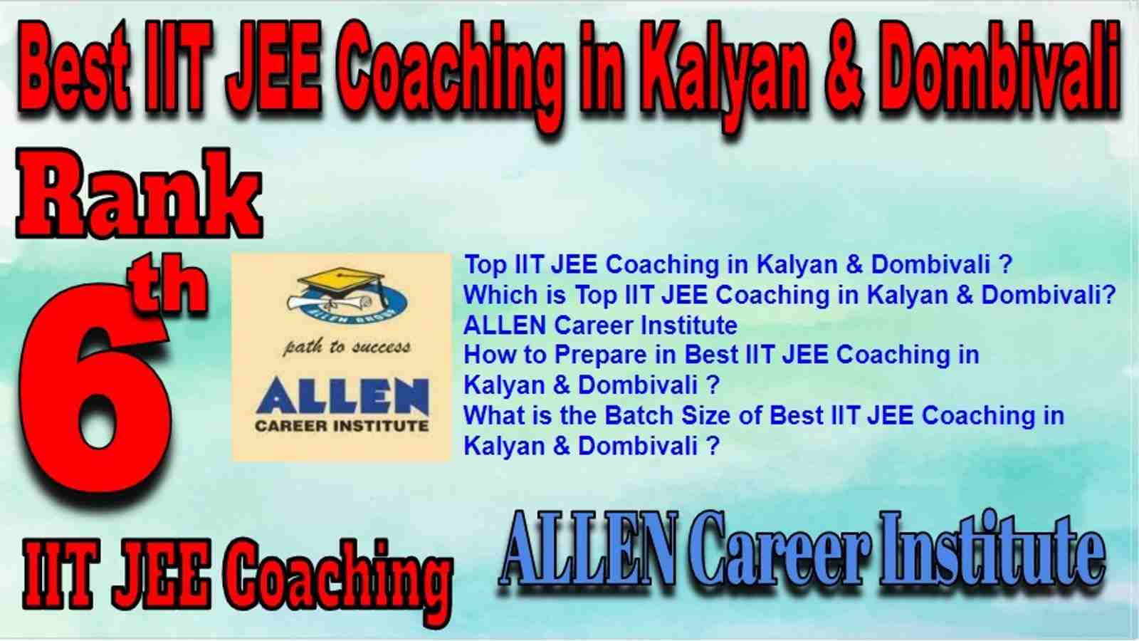 Best IIT JEE Coaching in Kalyan & Dombivali