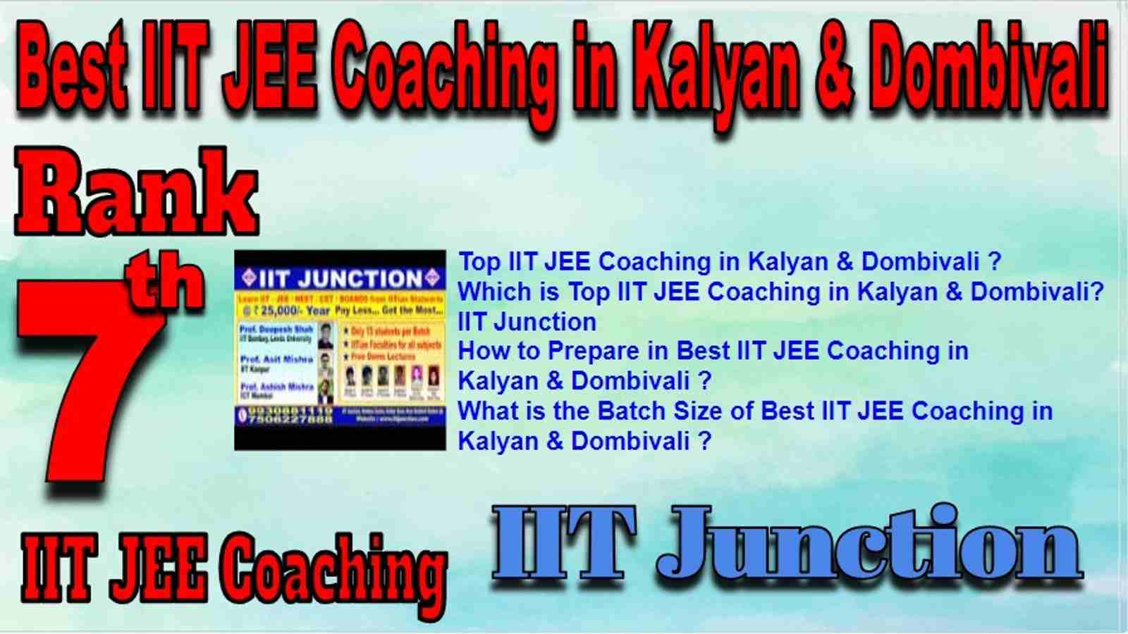 Best IIT JEE Coaching in Kalyan & Dombivali