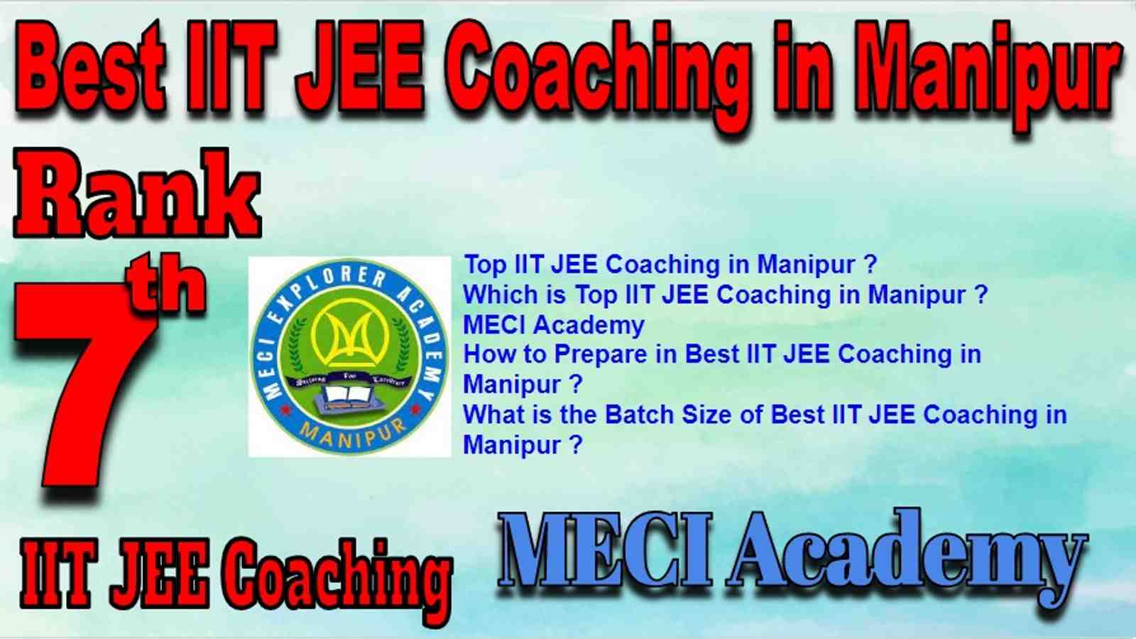 Best IIT JEE Coaching in Manipur