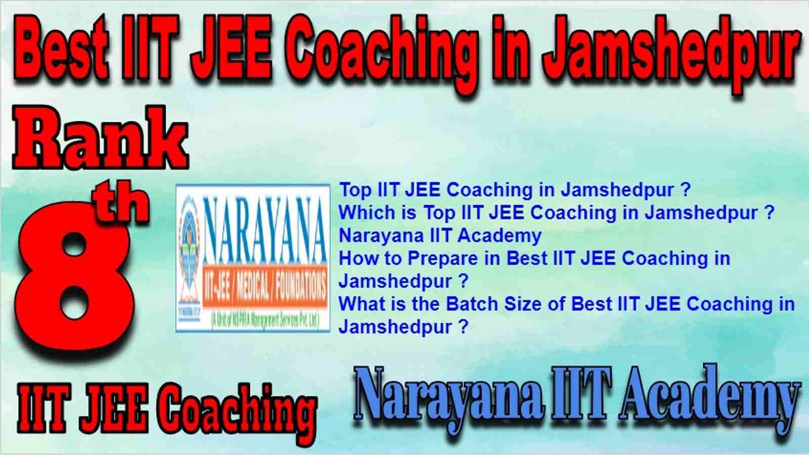 Best IIT JEE Coaching in Jamshedpur