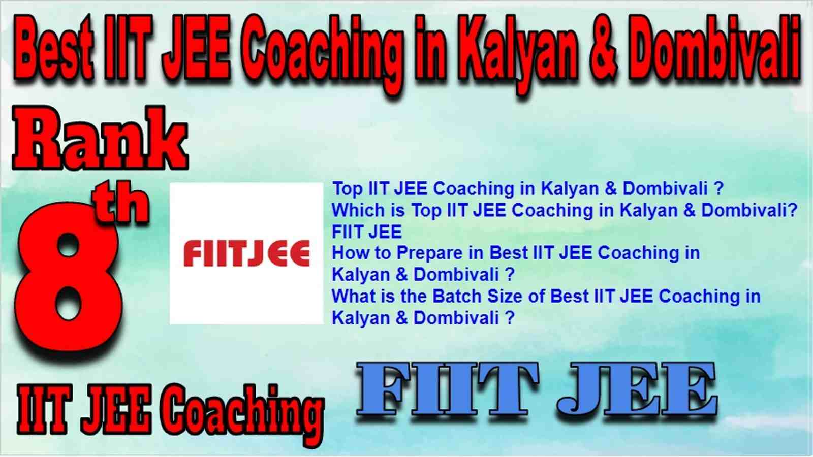 Best IIT JEE Coaching in Kalyan & Dombivali