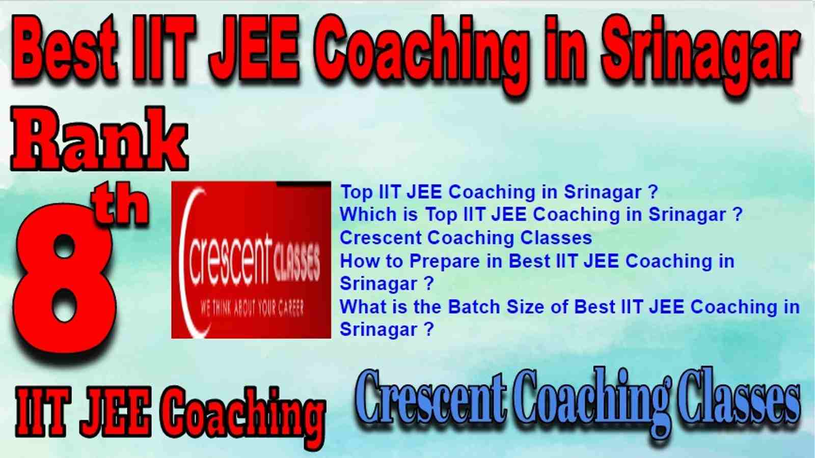 Best IIT JEE Coaching in Srinagar