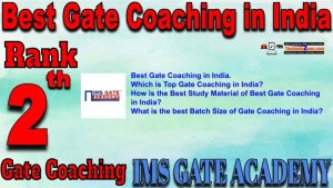 2nd Best Gate Coaching in India