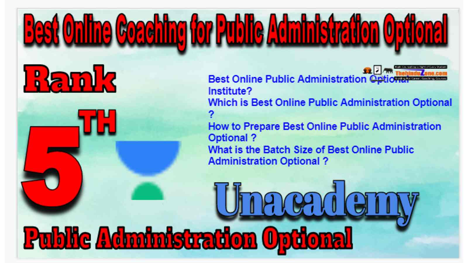 Rank 5 Best Online Coaching for Public Administration Optional