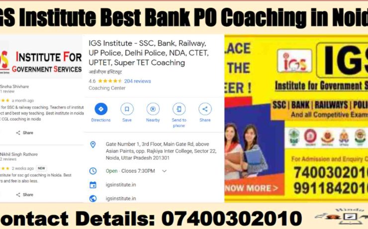 IGS Institute Best Bank PO Coaching in Noida