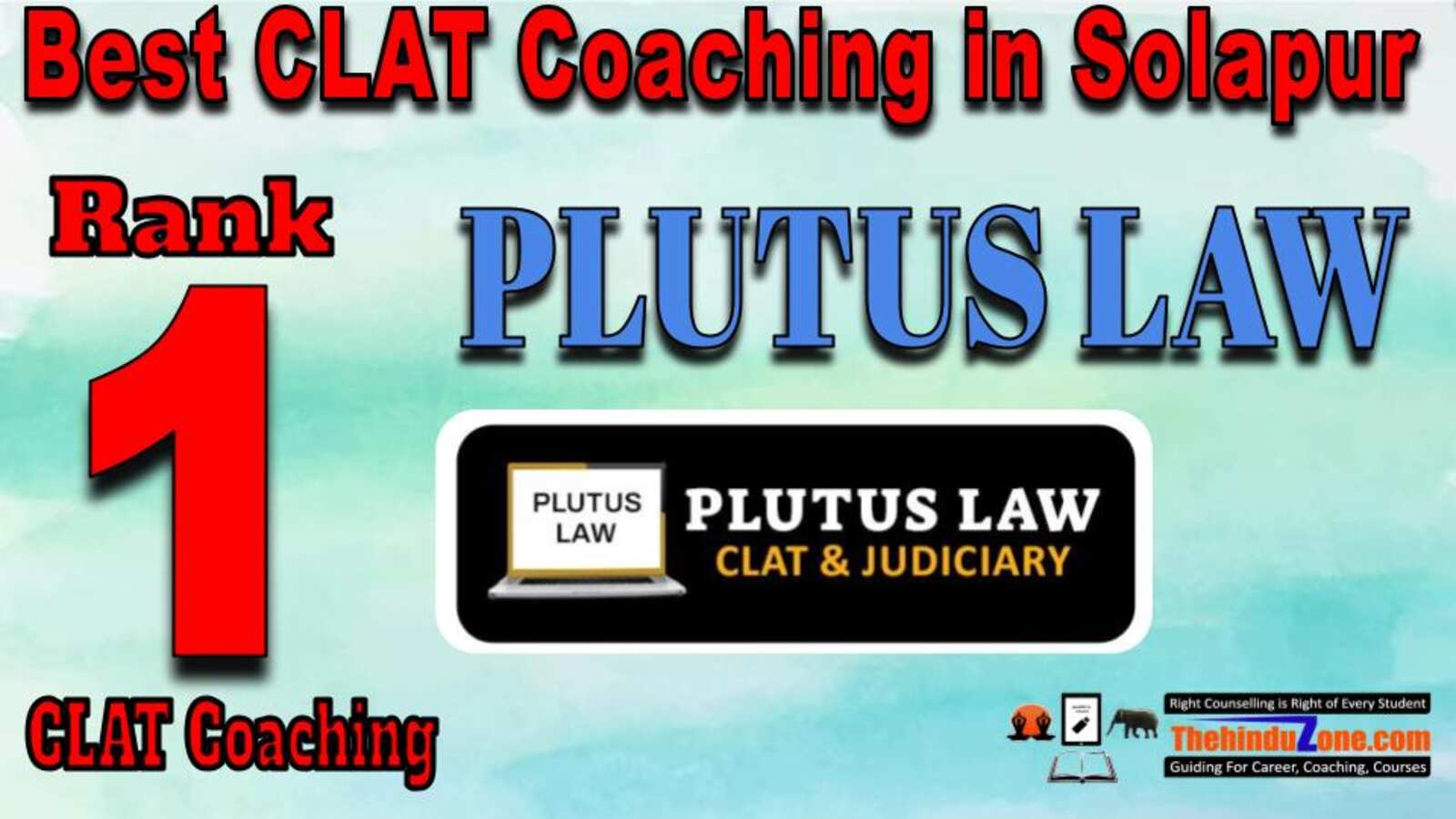 Rank 1. Plutus LAW , Best CLAT Coaching in Solapur