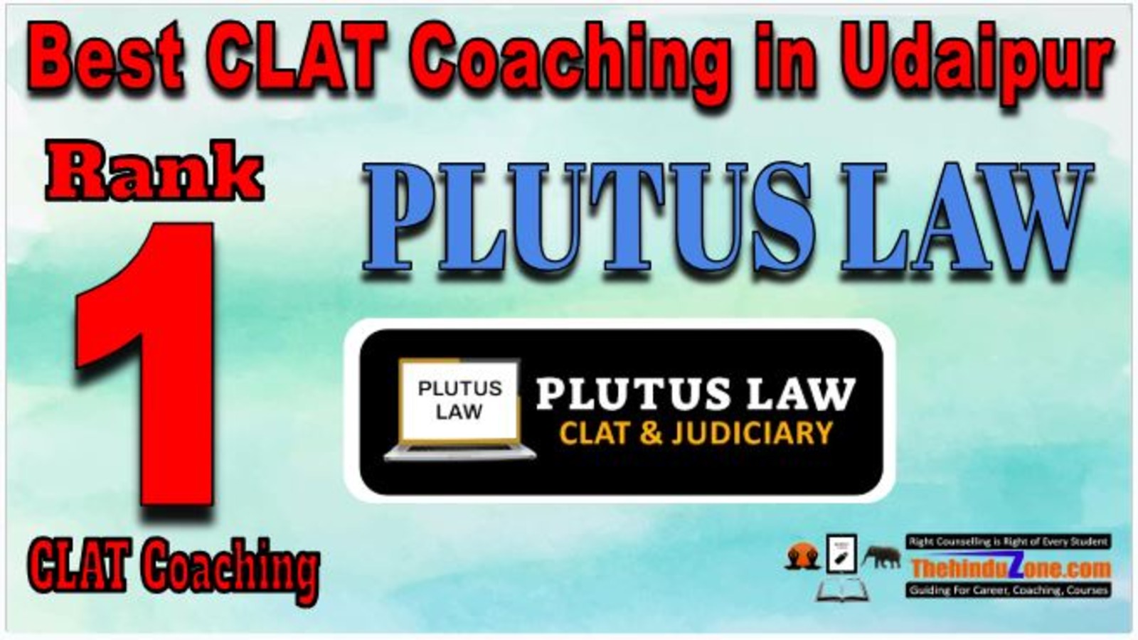 Rank 1. Plutus Law Best CLAT Coaching in Udaipur