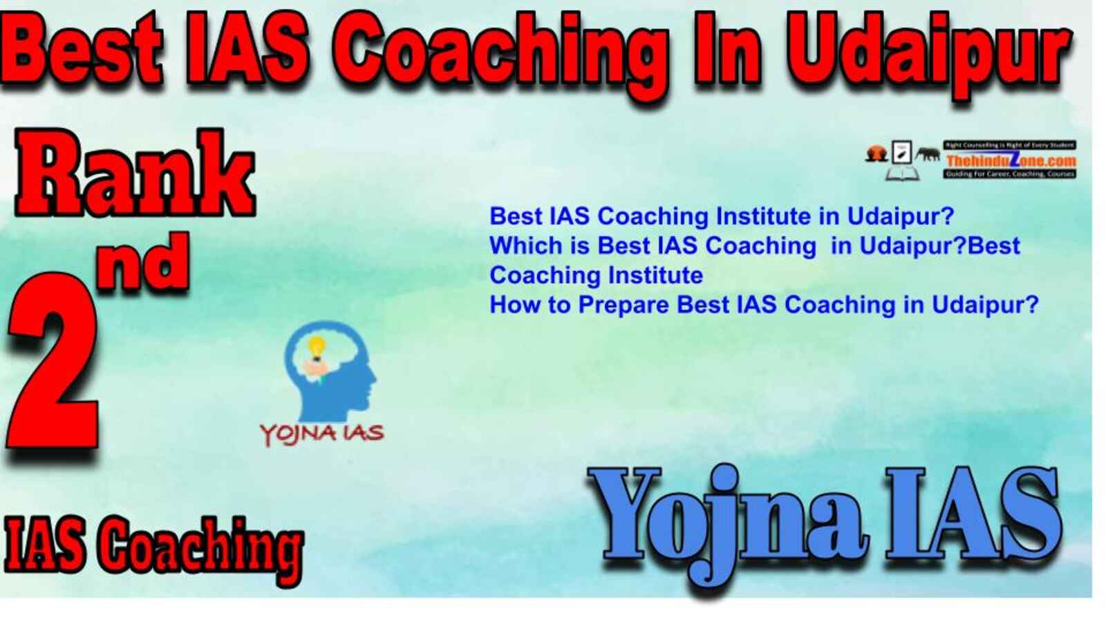 Rank 2 best IAS Coaching in Udaipur