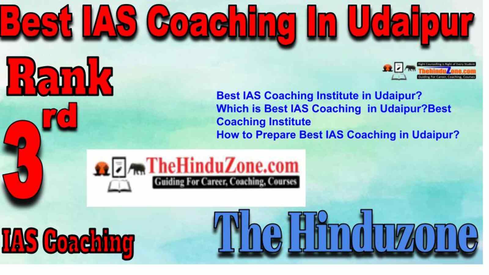 Rank 3 best IAS Coaching in Udaipur