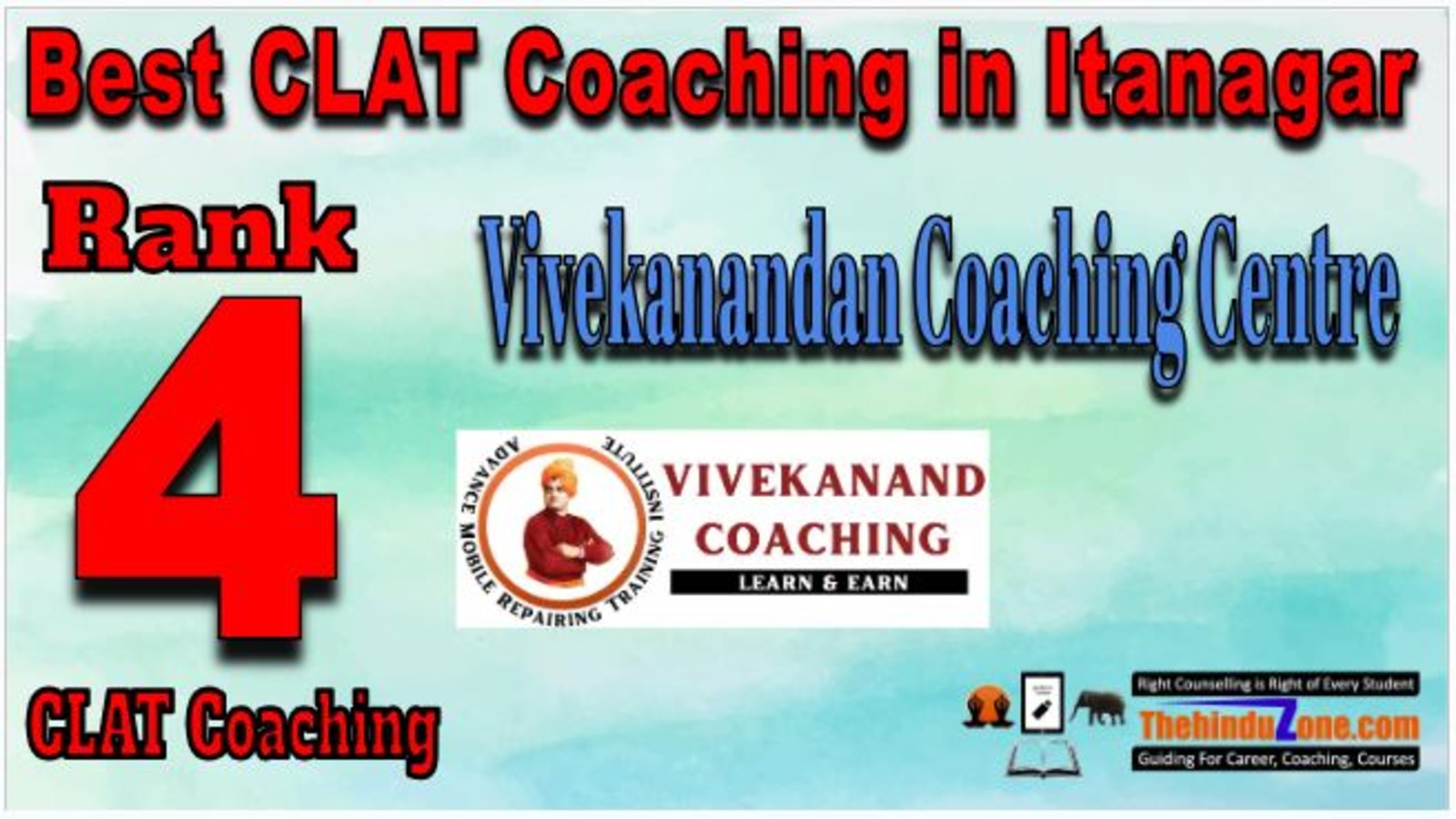 Rank 4. Vivekanandan Coaching Centre Best CLAT Coaching in Itanagar