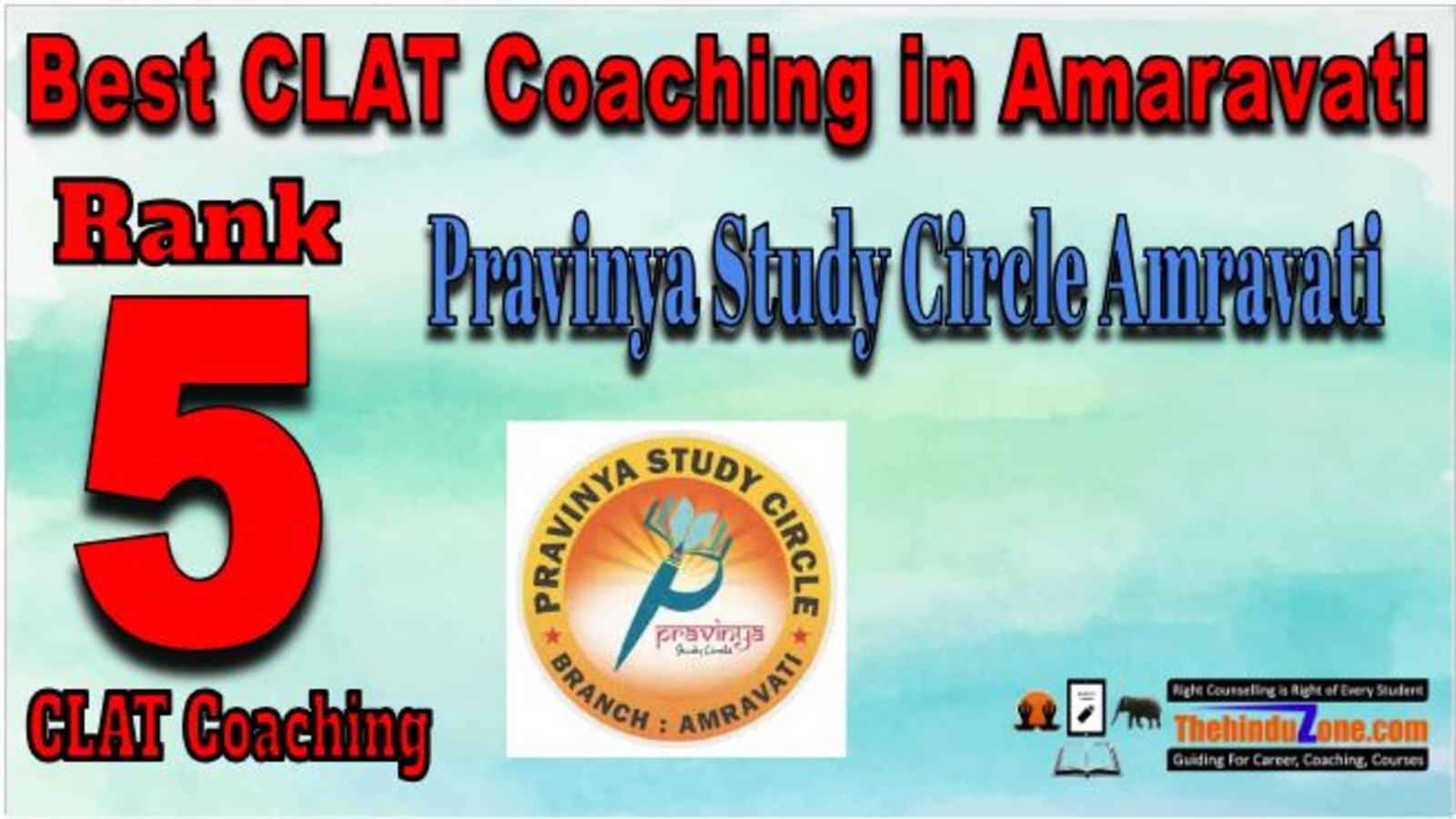 Rank 5. Pravinya Study Circle Amravati Best CLAT Coaching in Amravati