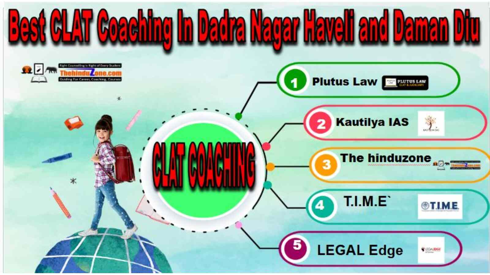 Top clat coaching in Dadra Nagar Haveli and Daman Diu