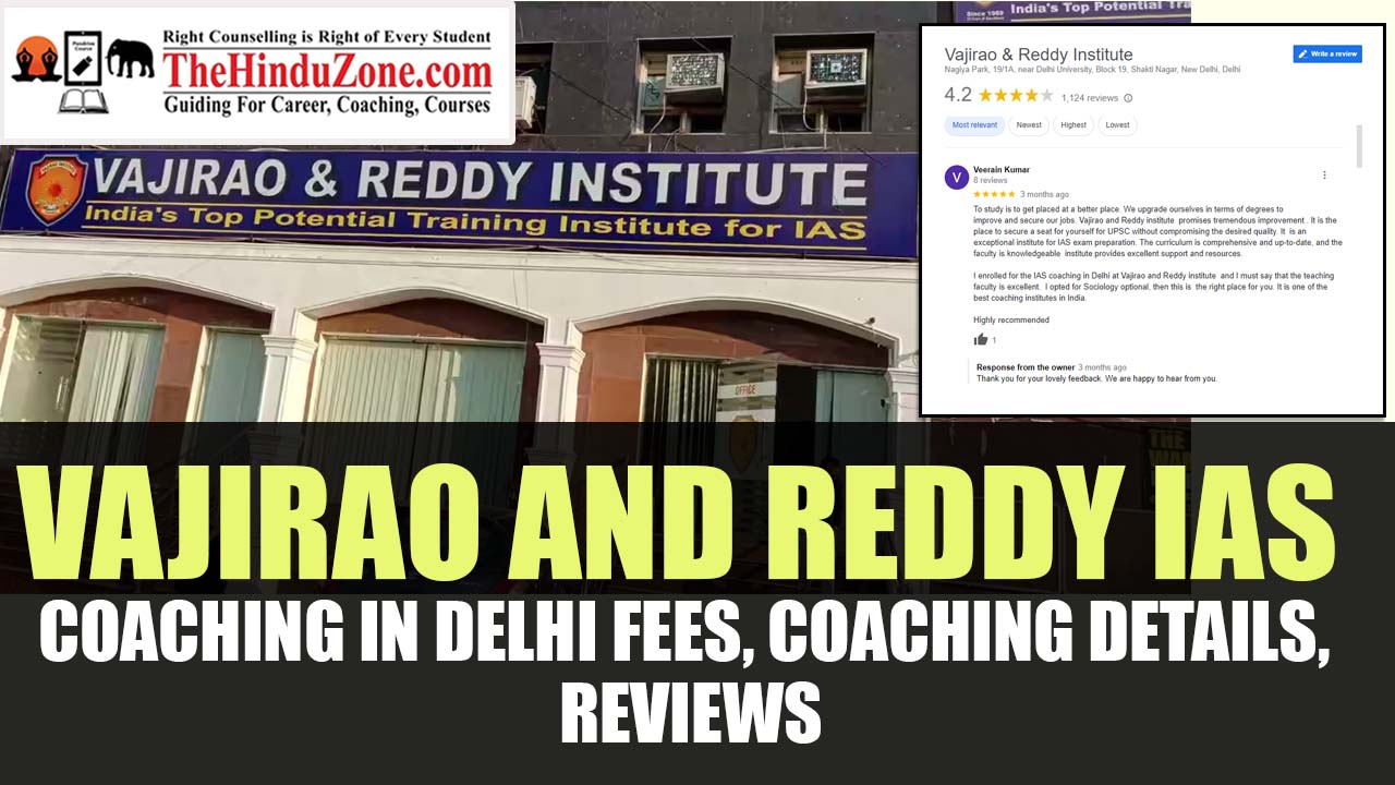 Vajirao and Reddy IAS Coaching in Delhi