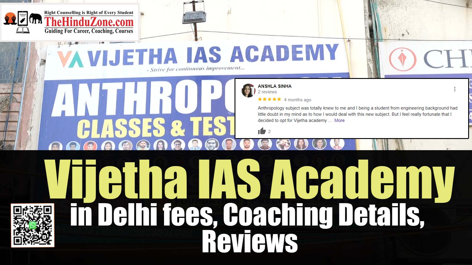 Vijetha IAS Academy Coaching in Delhi Fees, Coaching Details, Reviews