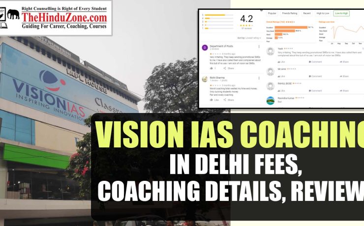 Vision IAS Coaching in Delhi fees, Coaching Details, Reviews