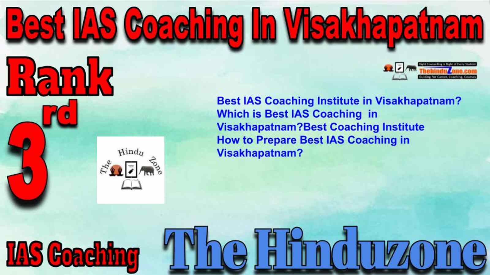 Rank 3 Best IAS Coaching in Visakhapatnam