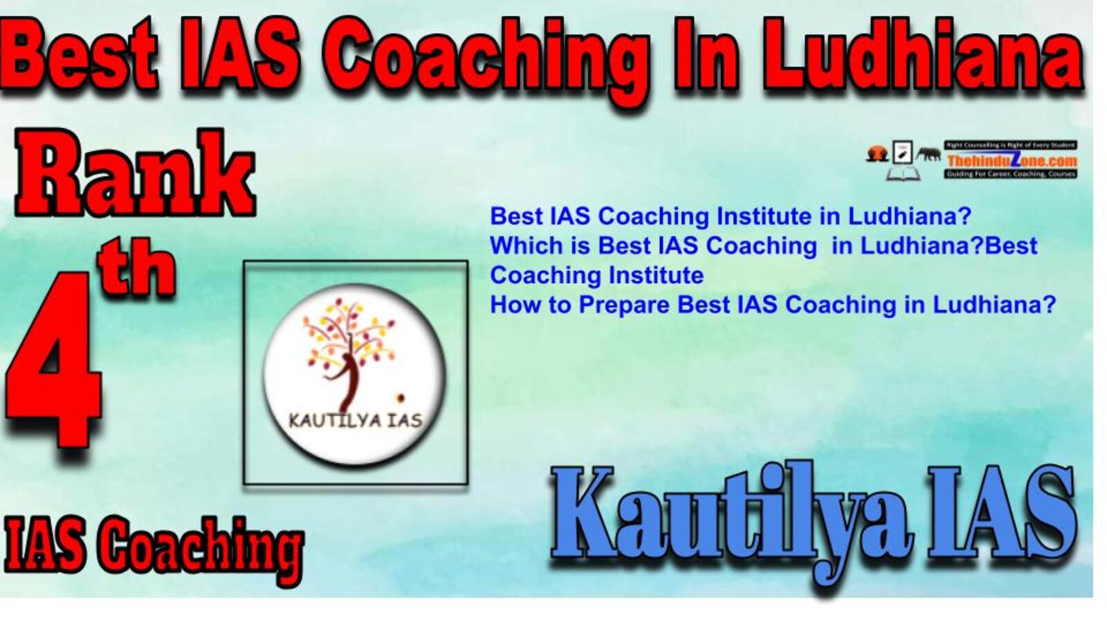 Rank 4 Best IAS Coaching in Ludhiana