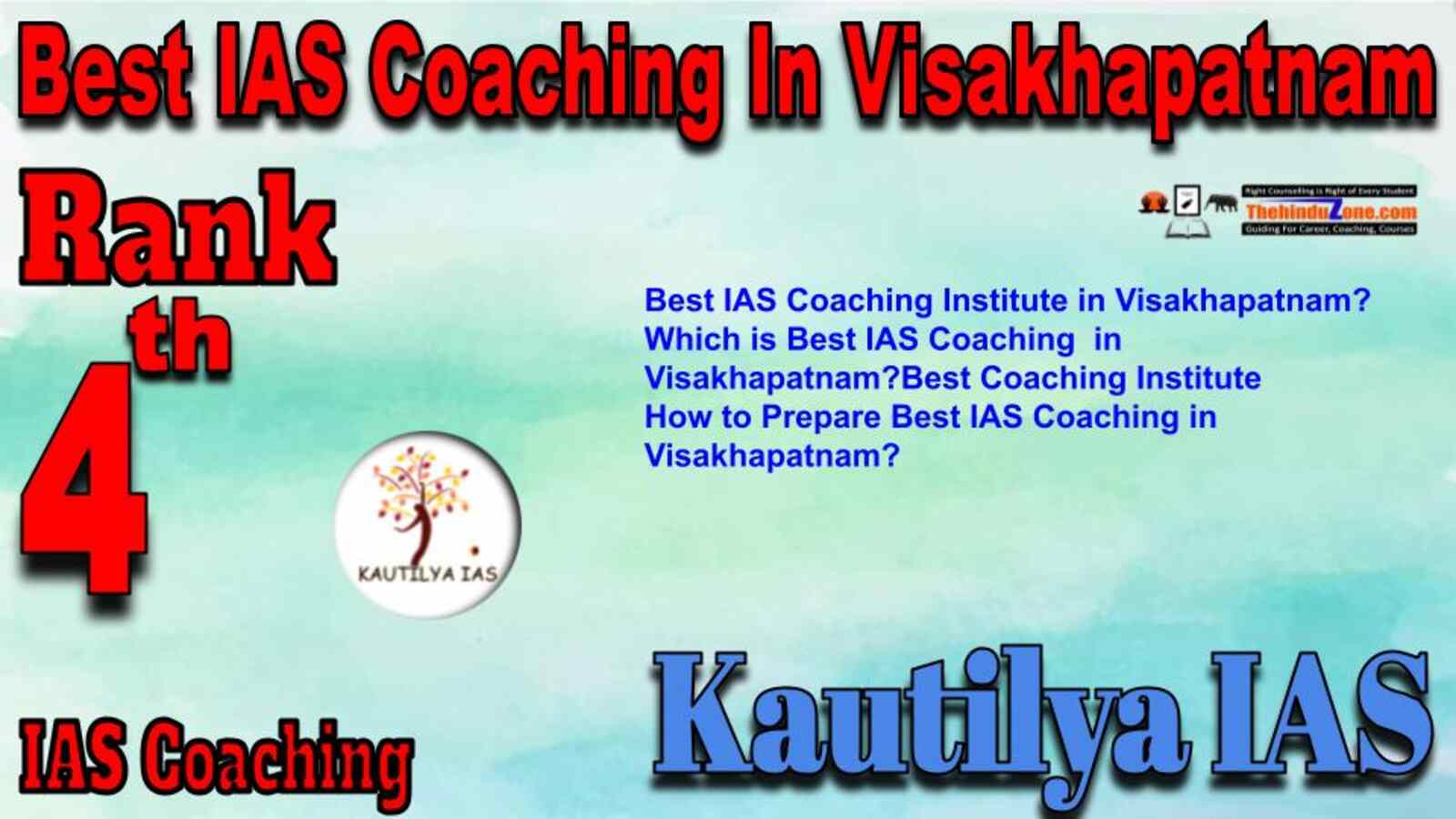 Rank 4 Best IAS Coaching in Visakhapatnam