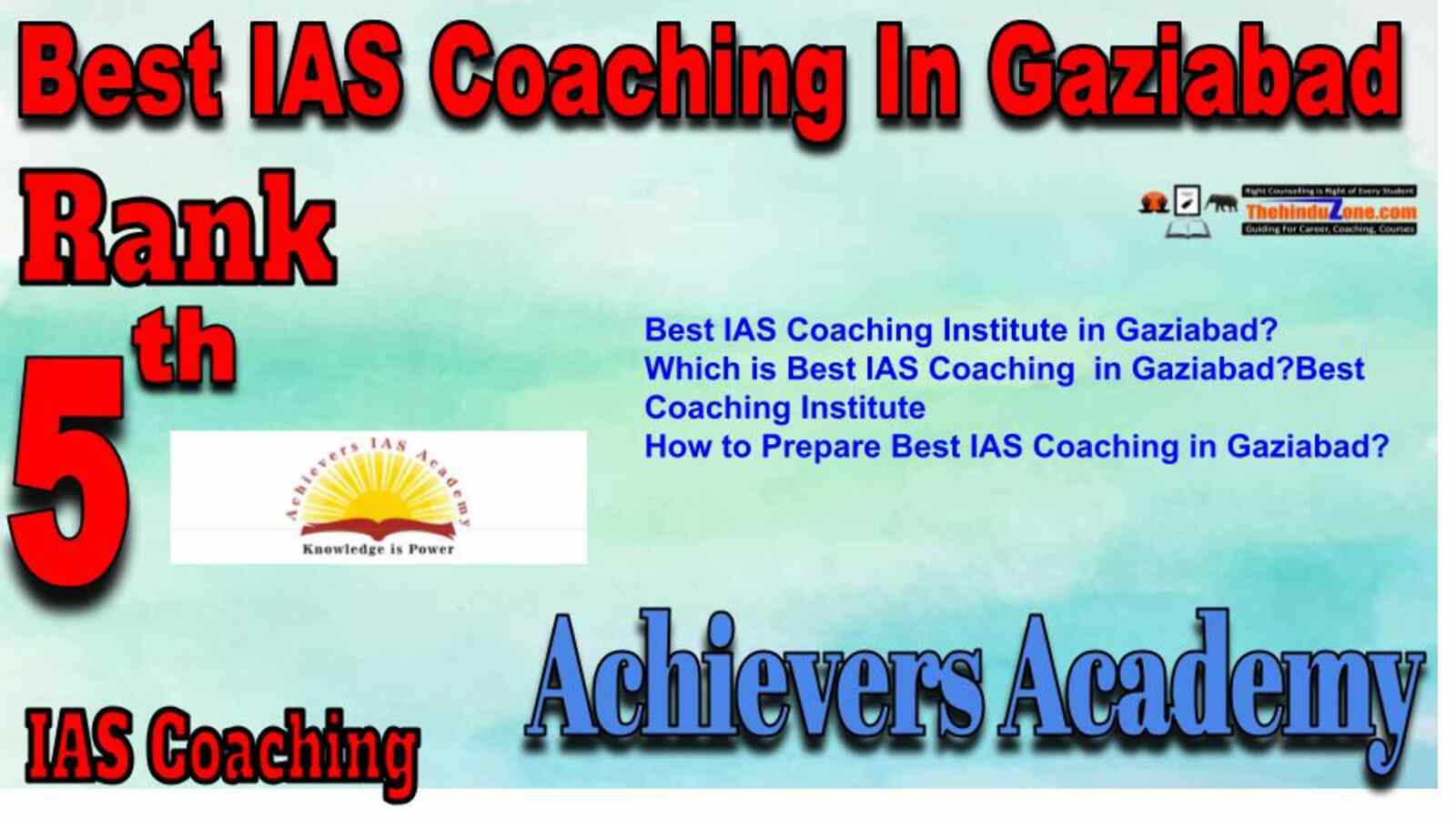 Rank 5 Best IAS Coaching in Gaziabad