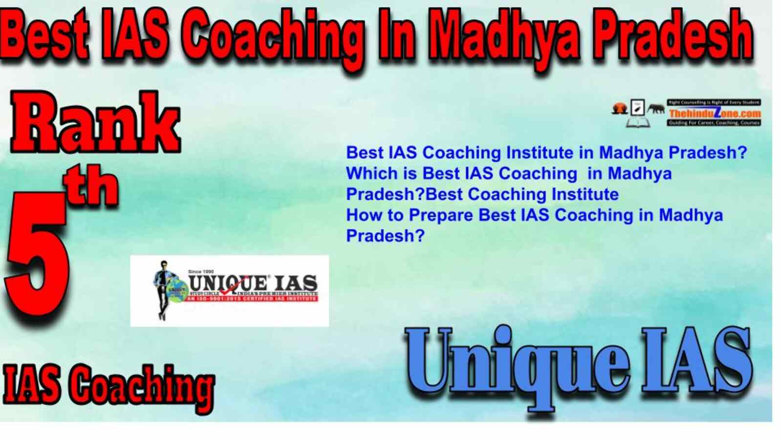 Rank 5 Best IAS Coaching in Madhay Pradesh