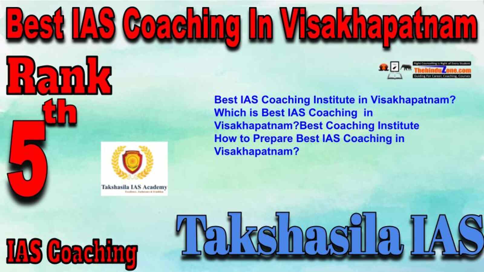 Rank 5 Best IAS Coaching in Visakhapatnam