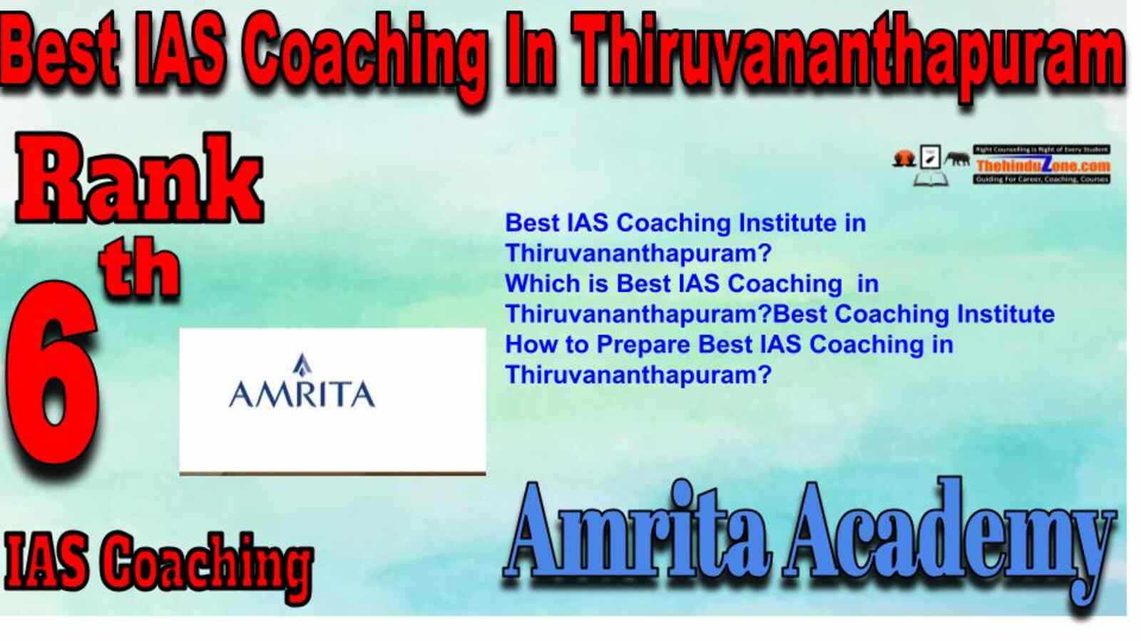 Rank 6 Best IAS Coaching in Thiruvananthapuram