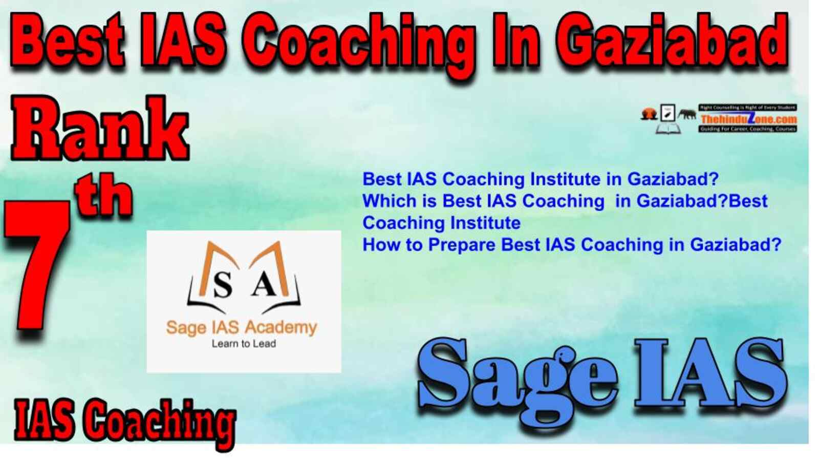 Rank 7 Best IAS Coaching in Gaziabad