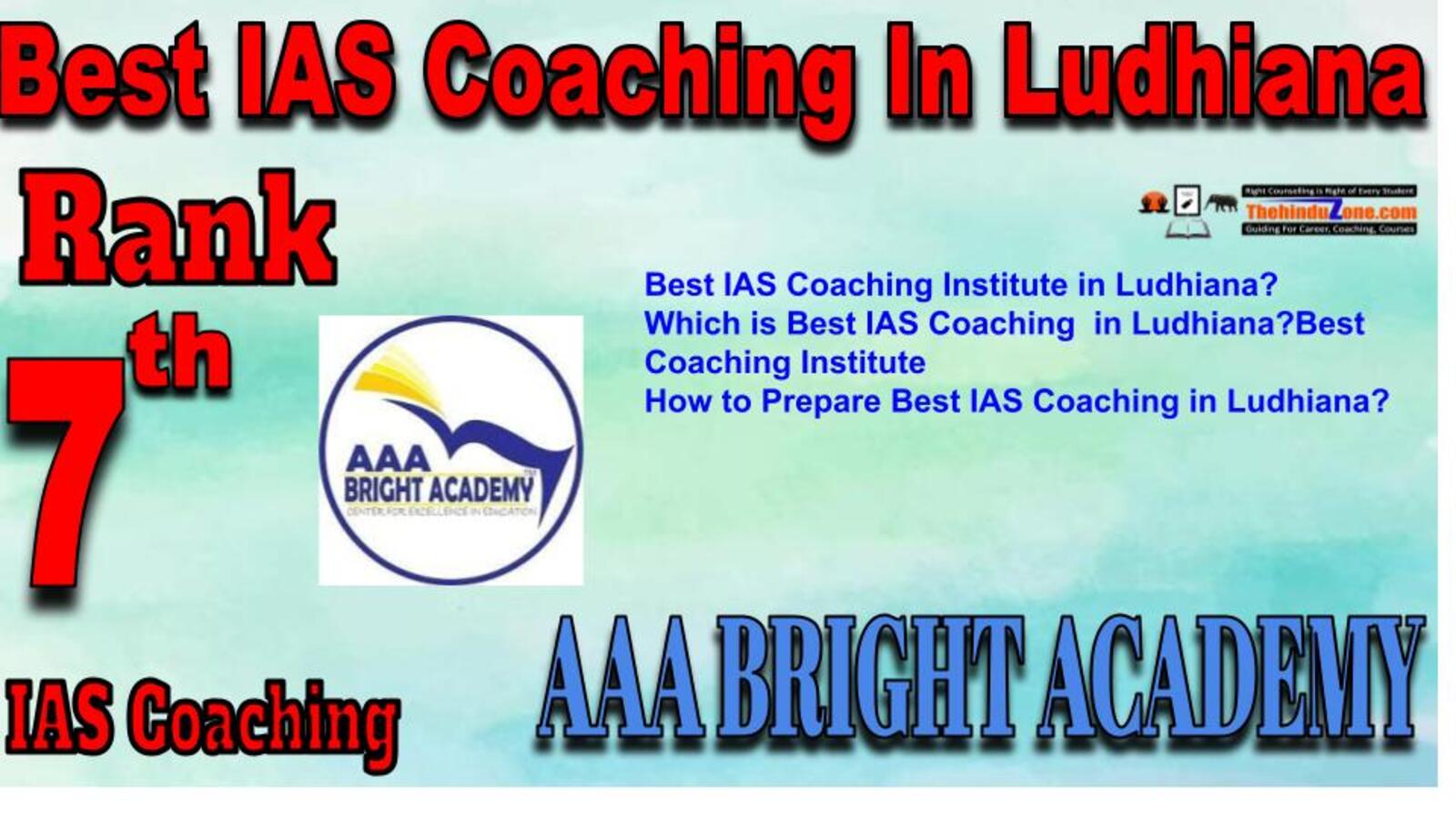 Rank 7 Best IAS Coaching in Ludhiana