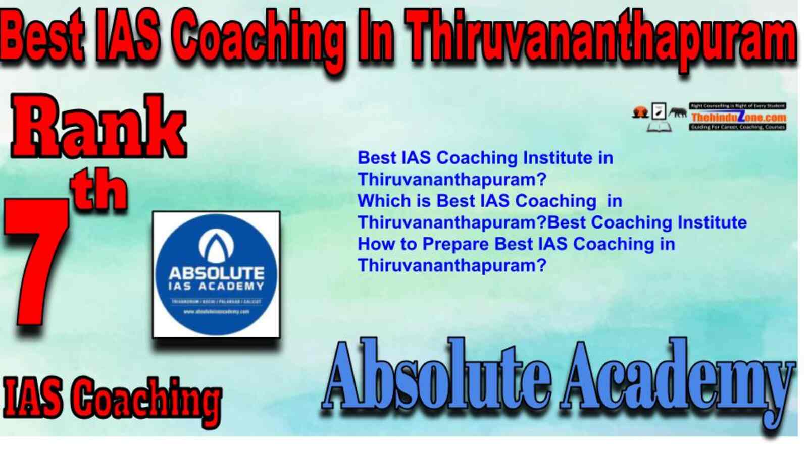 Rank 7 Best IAS Coaching in Thiruvananthapuram