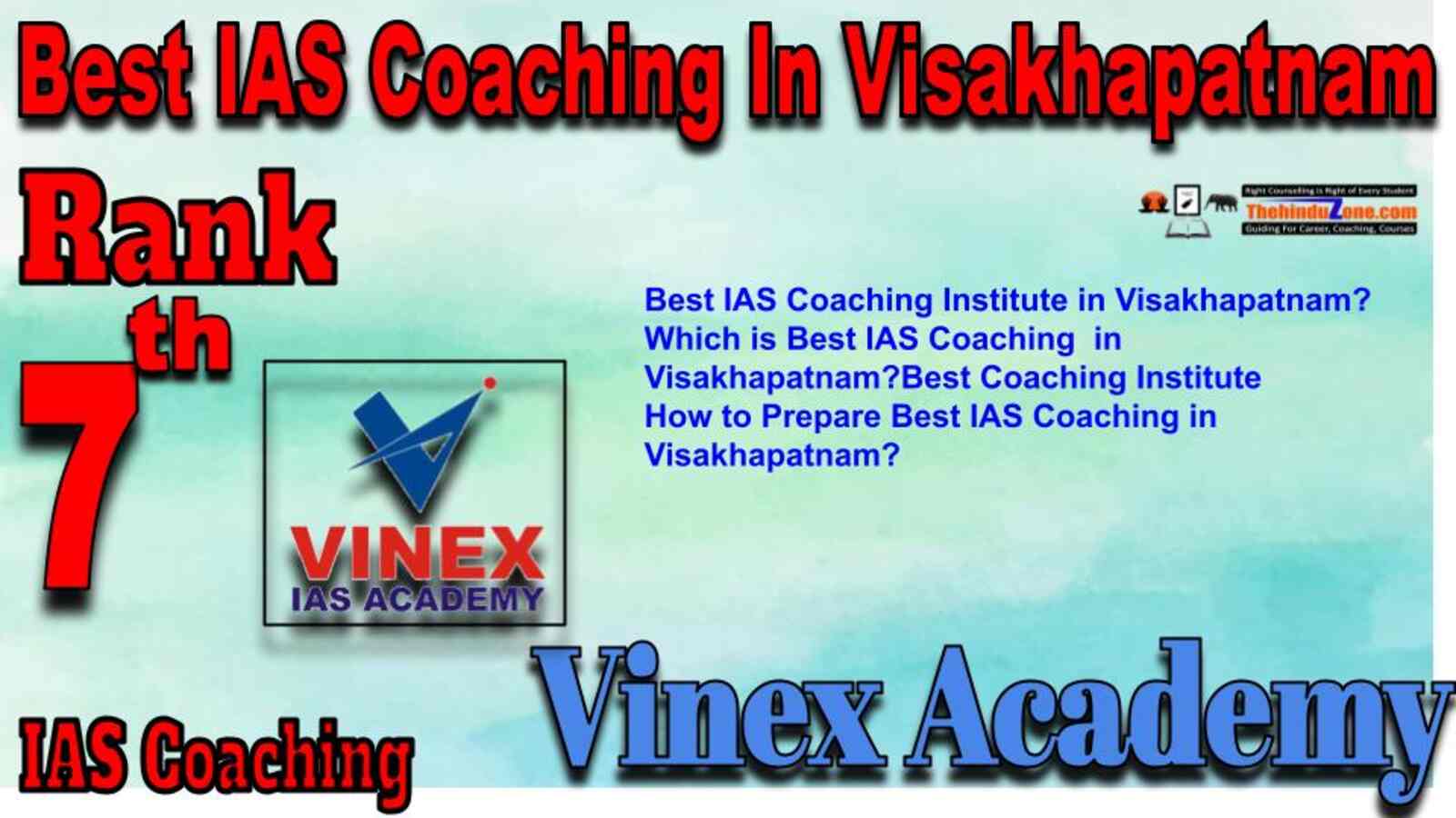 Rank 7 Best IAS Coaching in Visakhapatnam
