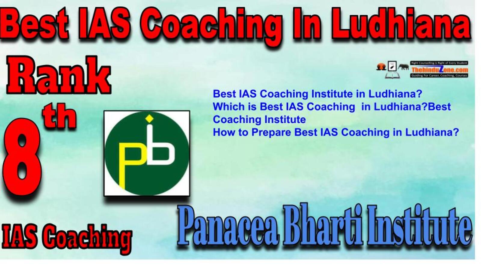 Rank 8 Best IAS Coaching in Ludhiana