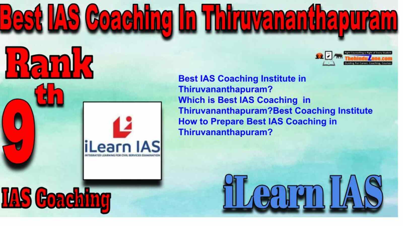 Rank 9 Best IAS Coaching in Thiruvananthapuram