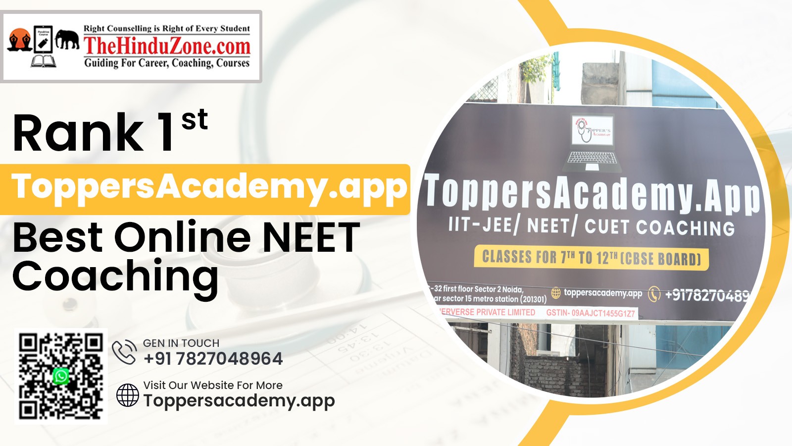 Rank No. 1 – ToppersAcademy.app | Best NEET Coaching in India