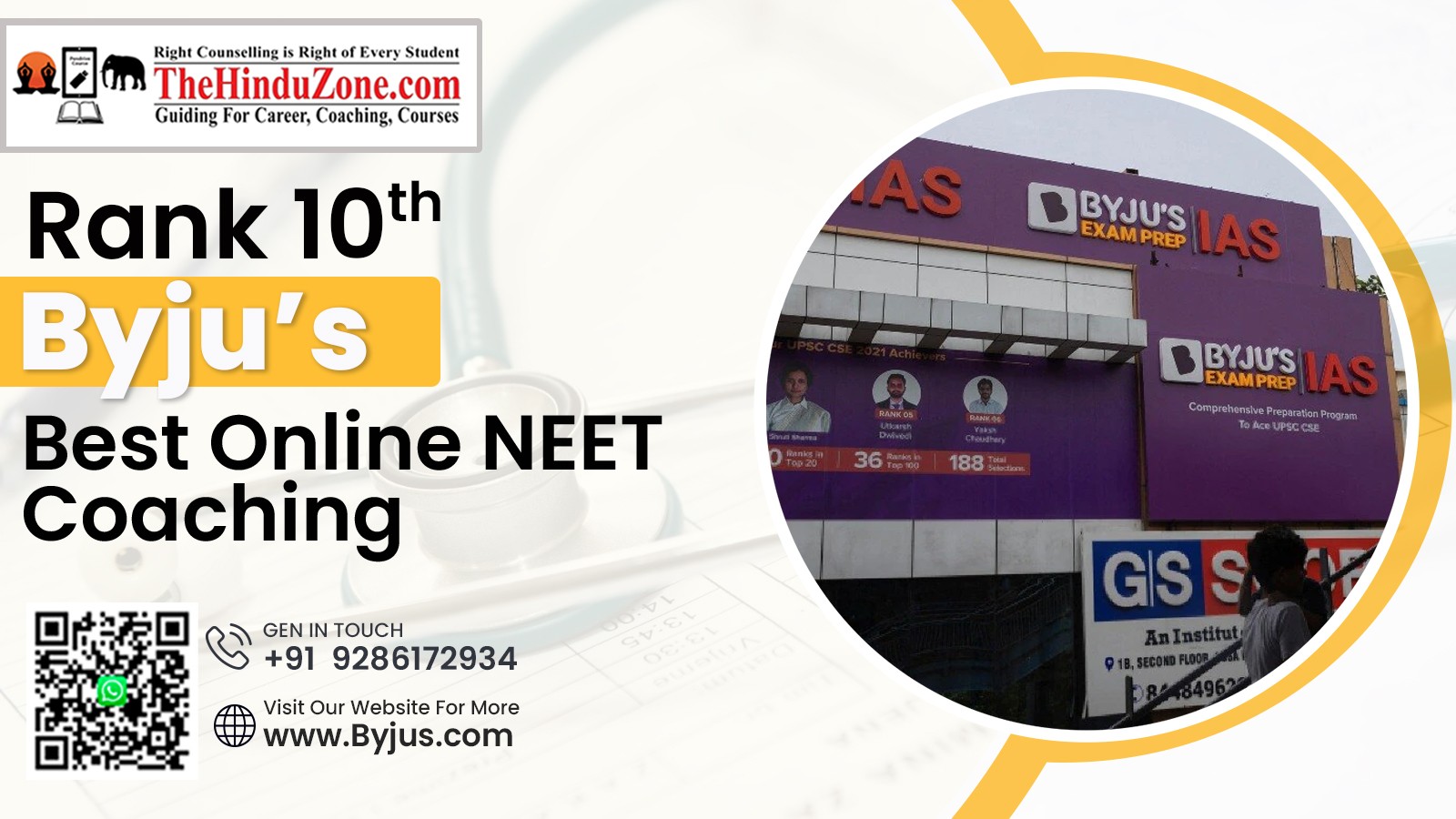 Rank No. 10 – Byju’s | Best NEET Coaching in India