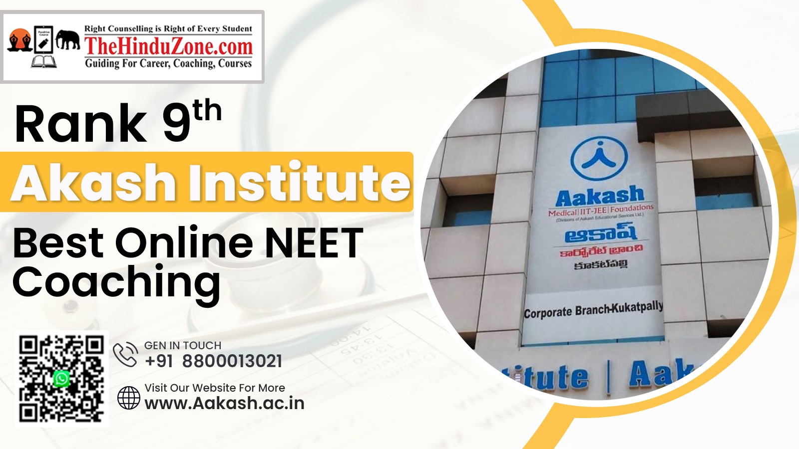 Rank No. 9 – Akash Institute | Best NEET Coaching in India