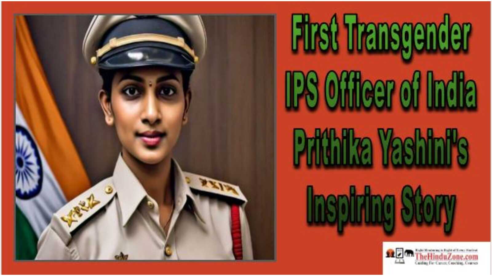 First Transgender IPS Officer of India Prithika's Inspiring Story