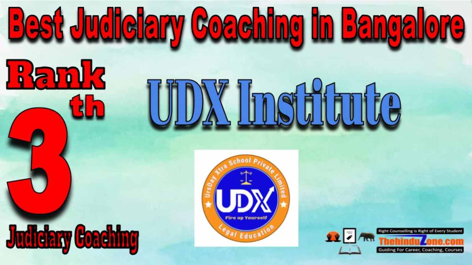 Rank 3. UDX Institute Best Judiciary Services Coaching in Bangalore
