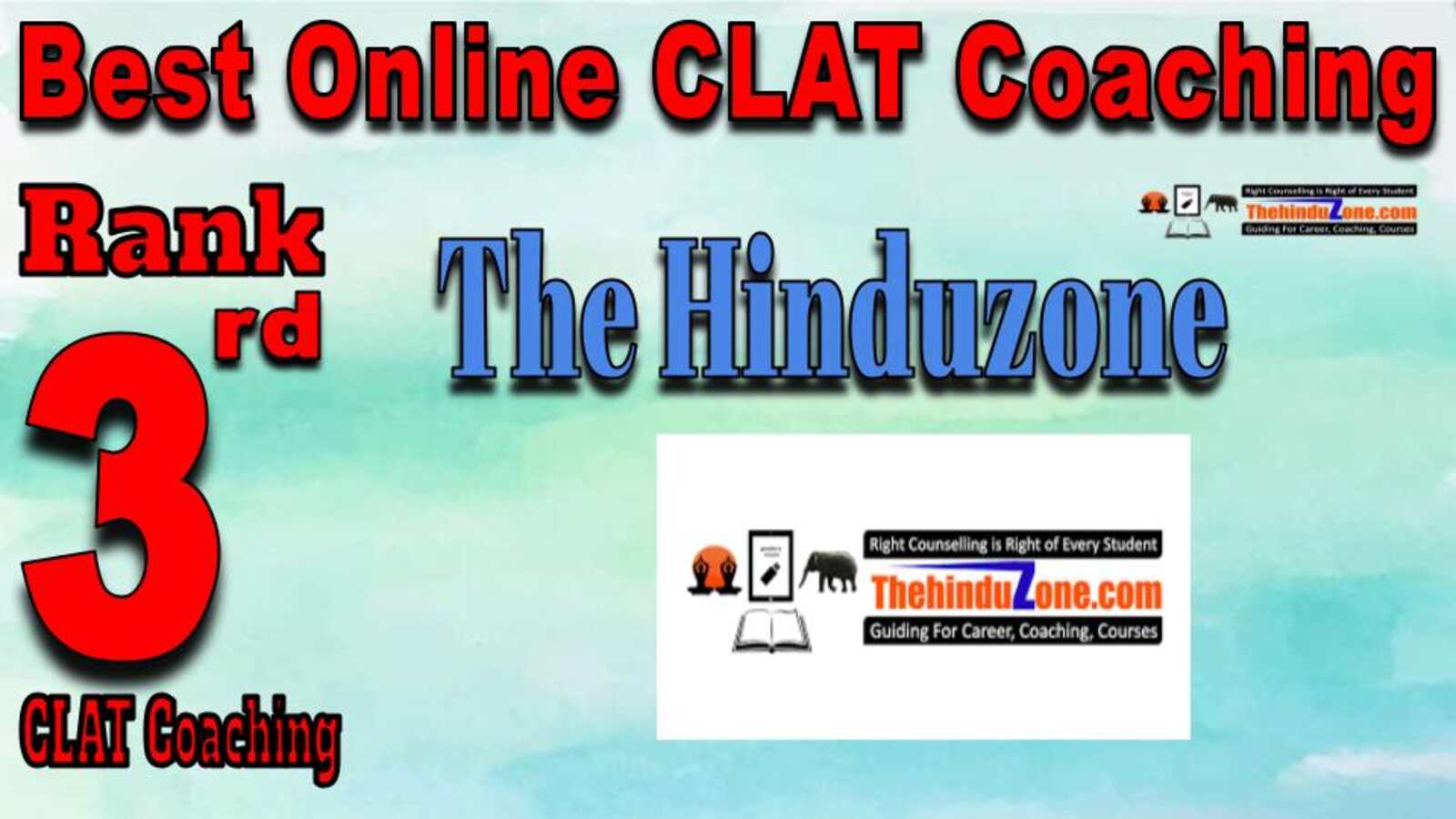 Rank 3. The Hinduzone Best Online CLAT Coaching
