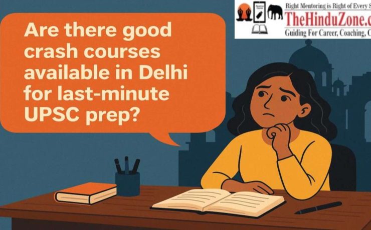 Are there good crash courses available in Delhi for last-minute preparation of UPSC