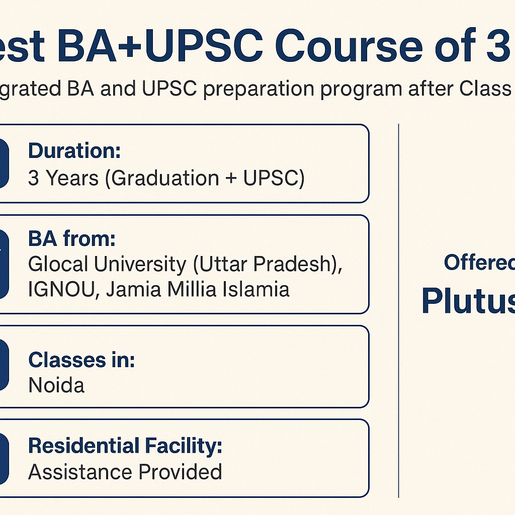 BA degree +UPSC coaching