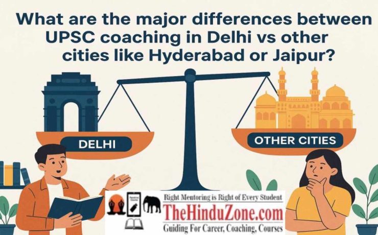 What are the major differences between IAS coaching in Delhi vs other cities like Hyderabad or Jaipur