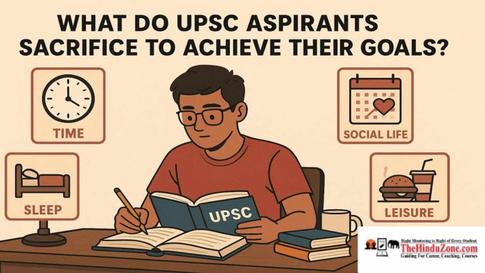 What sacrifices do UPSC aspirants make to achieve their goal