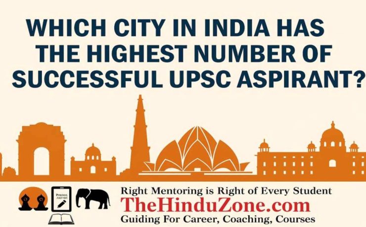 Which city in India has the highest number of candidates clearing the UPSC exam