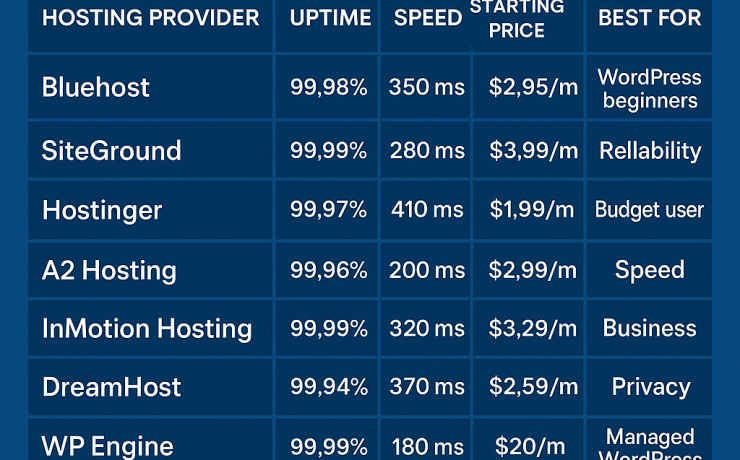 Best hosting services